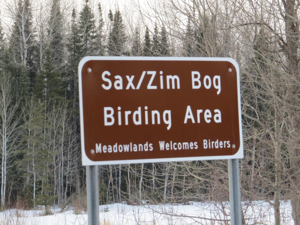 Sax Zim Bog Sign
