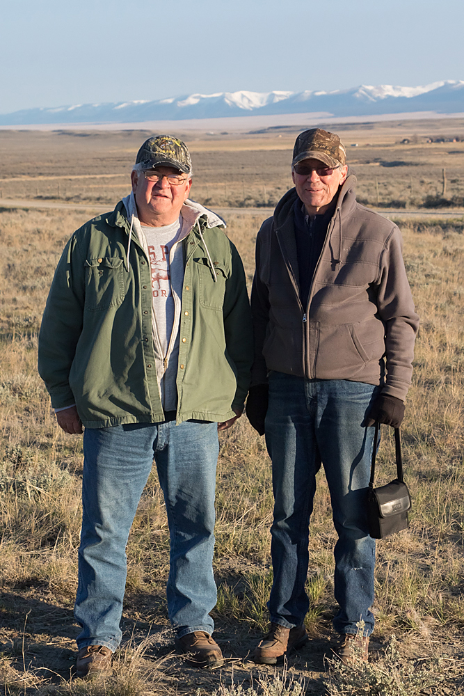 The old biologists: Rick Wallestad and Charlie Eustace