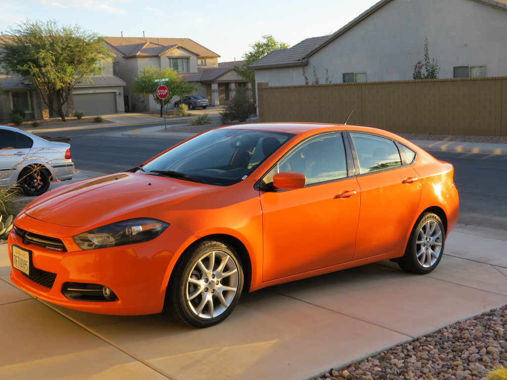 orange car